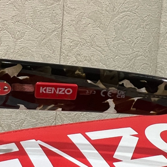 NEW Kenzo Paris Unisex Camouflage Camo 51mm Cateye Sunglasses - Picture 13 of 16